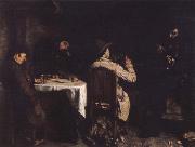 Gustave Courbet After the supper oil on canvas